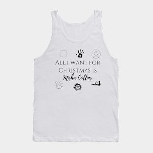 all i want for Christmas is Misha Collins Tank Top